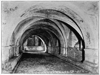 The Nave of the Crypt, from the West Door, St. Johns Church, Clerkenwell